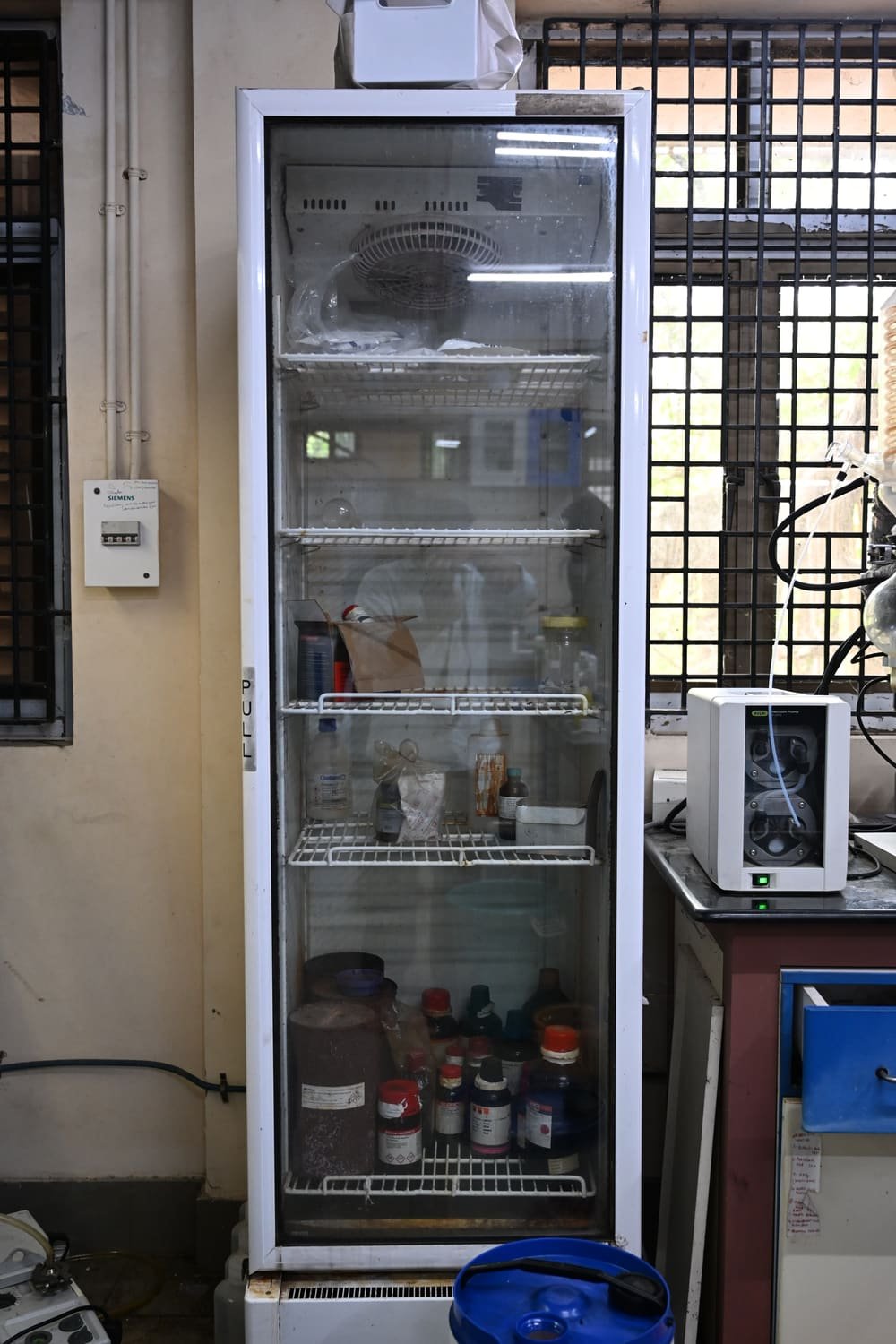 Reagent cold storage in the Chakraborty Group laboratory